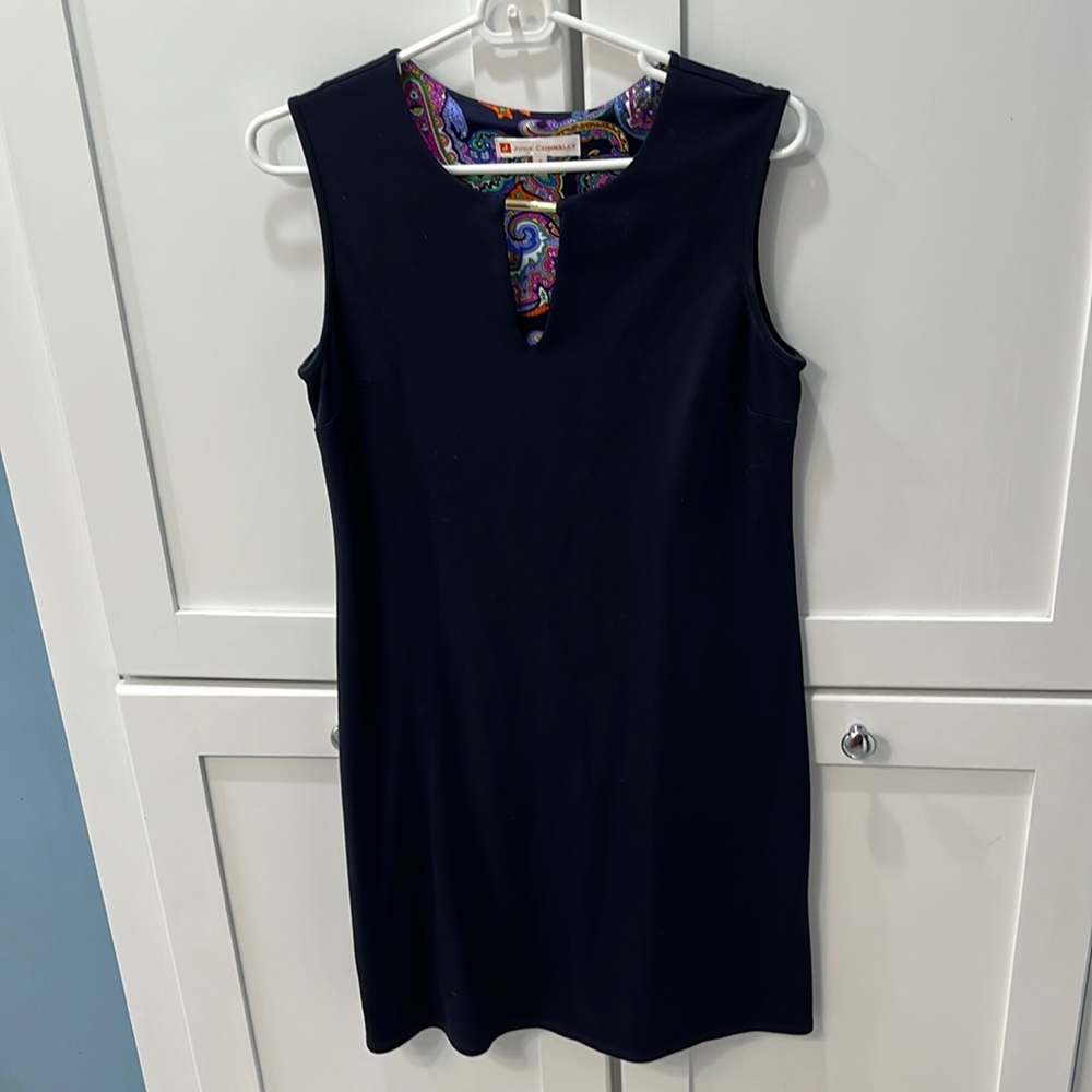 Classic navy blue Jude Connally dress size small